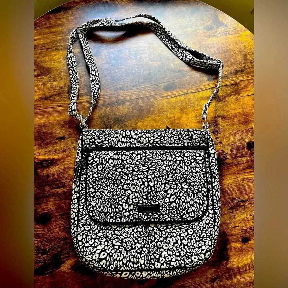 RETIRED: Vera Bradley | Camocat pattern ladies crossbody handbag.